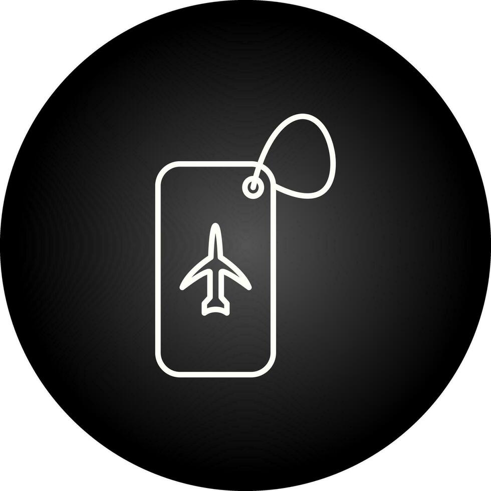 Luggage Tag Vector Icon