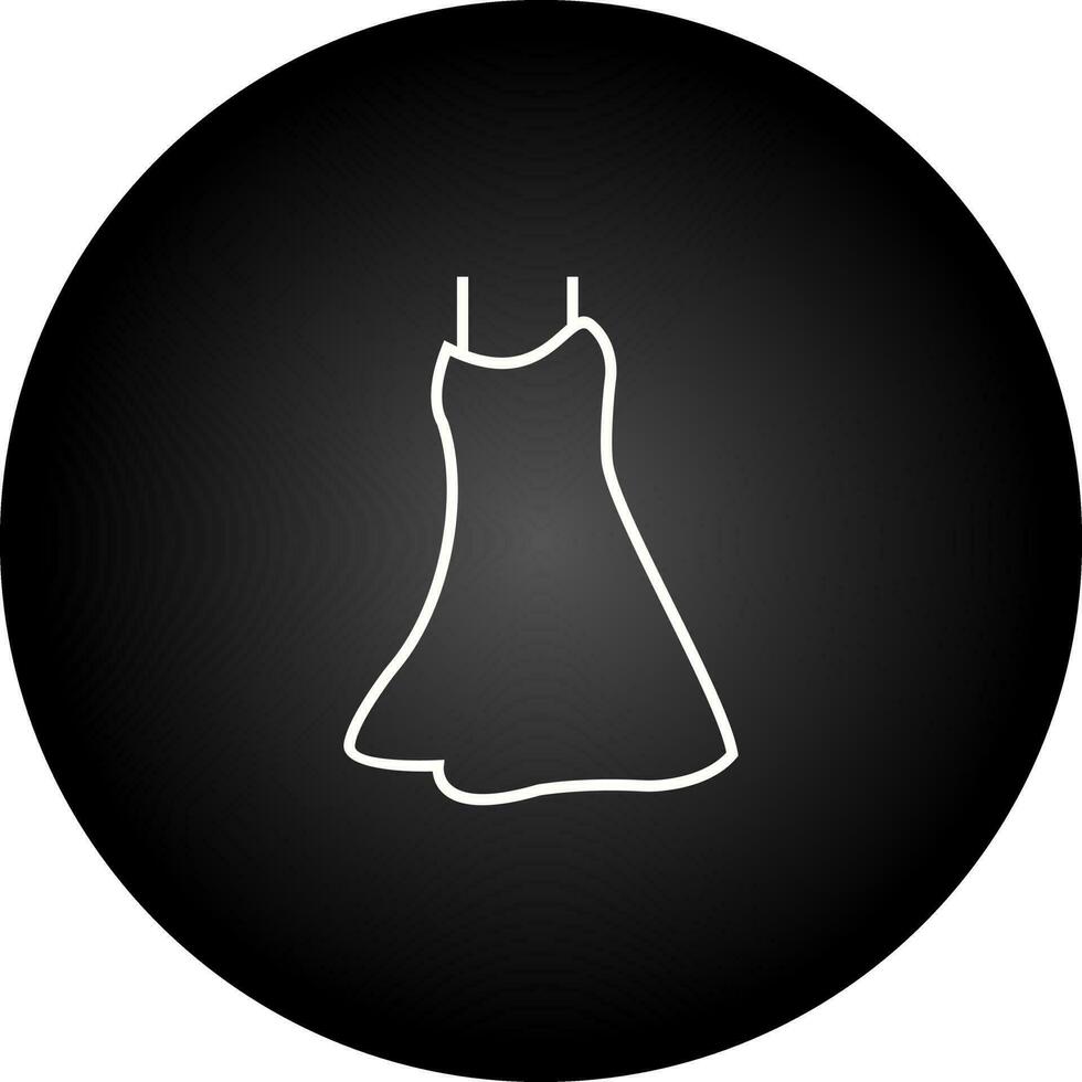 icono de vector de vestido de noche