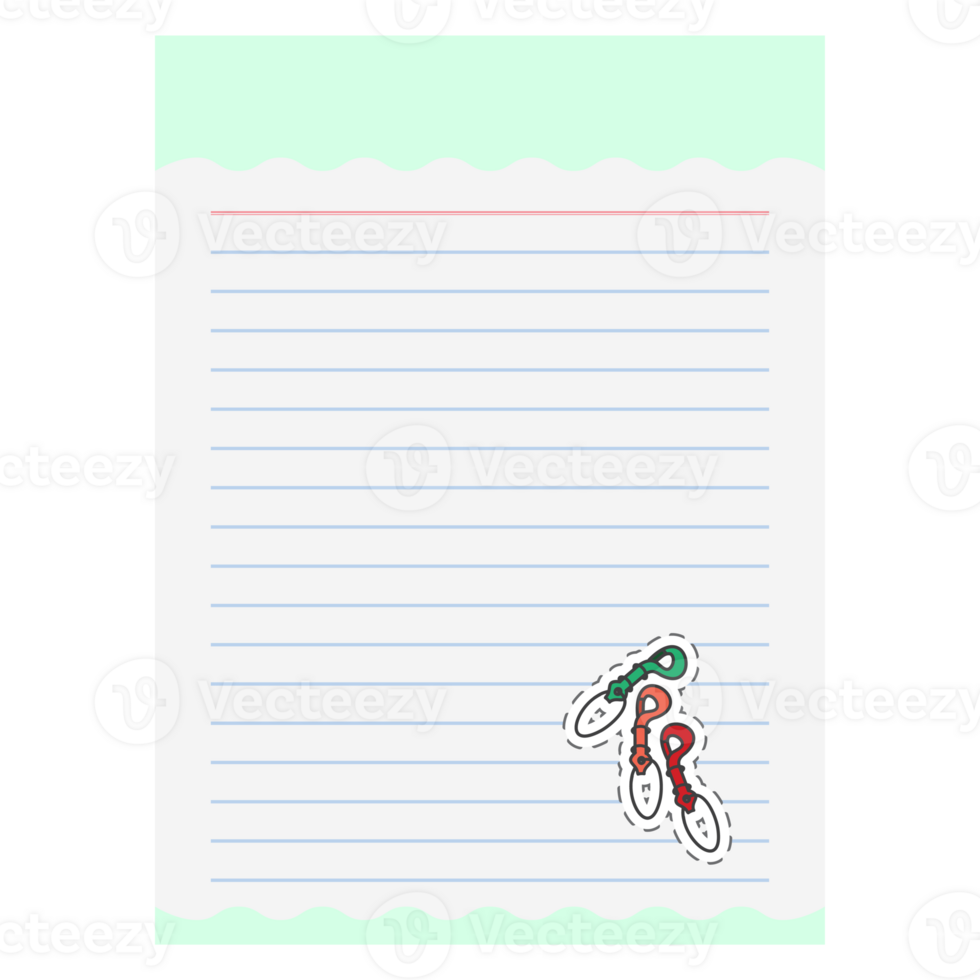 Paper Note Aesthetic Key Hasp Sticker Back To School png