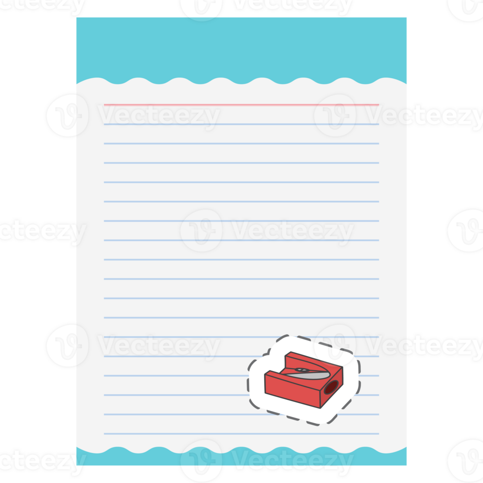 Paper Note Aesthetic Pencil Shavings Sticker Back To School png