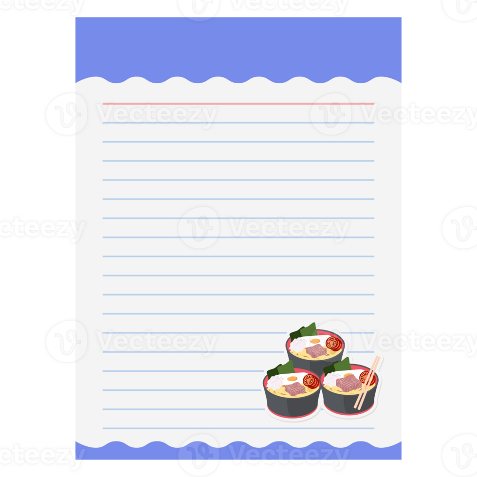 Paper Note Ramen Noodle Ramyun Ramyeon Soup Traditional Asian Food png