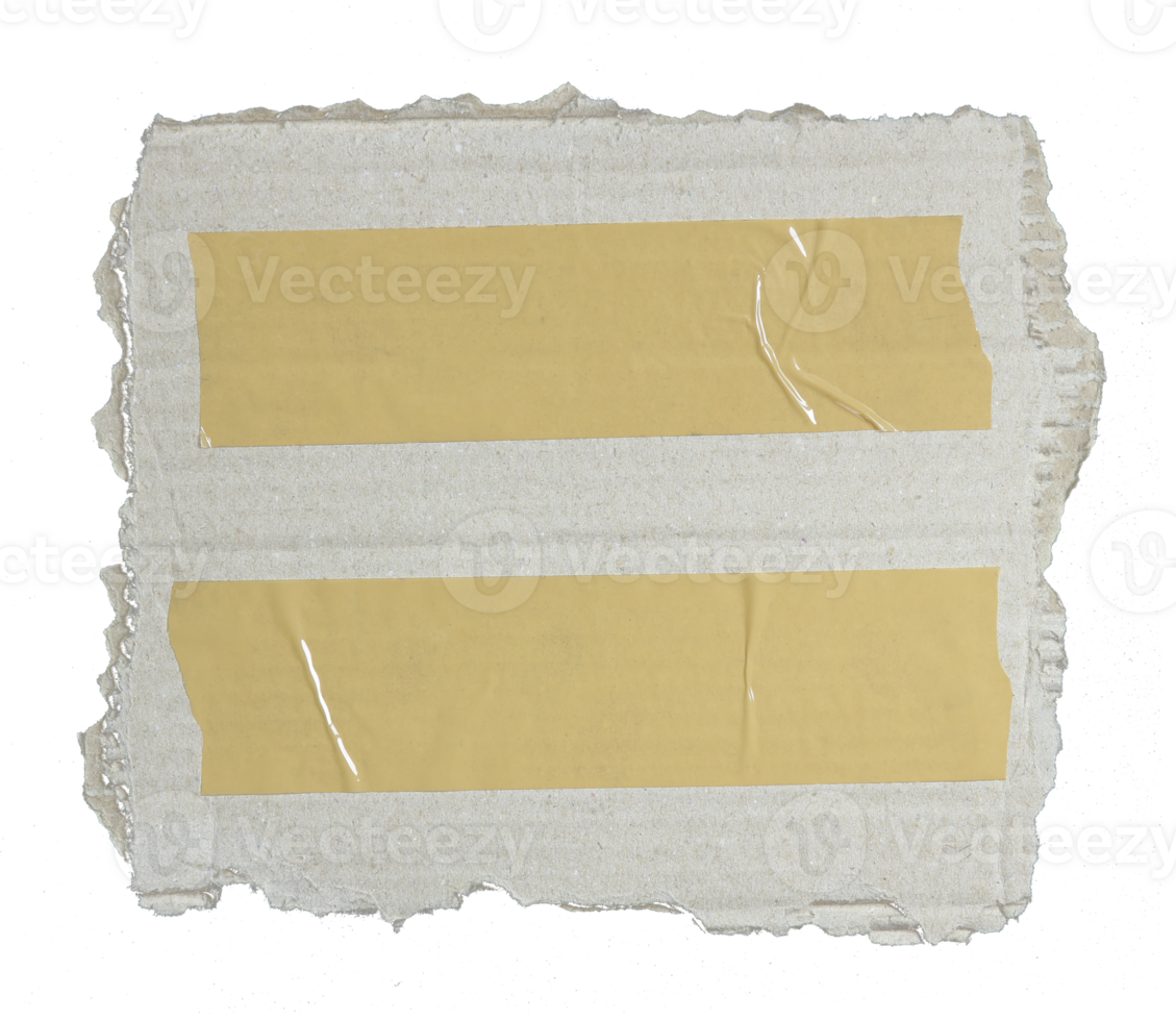 kraft corrugated paper on transparent background png file