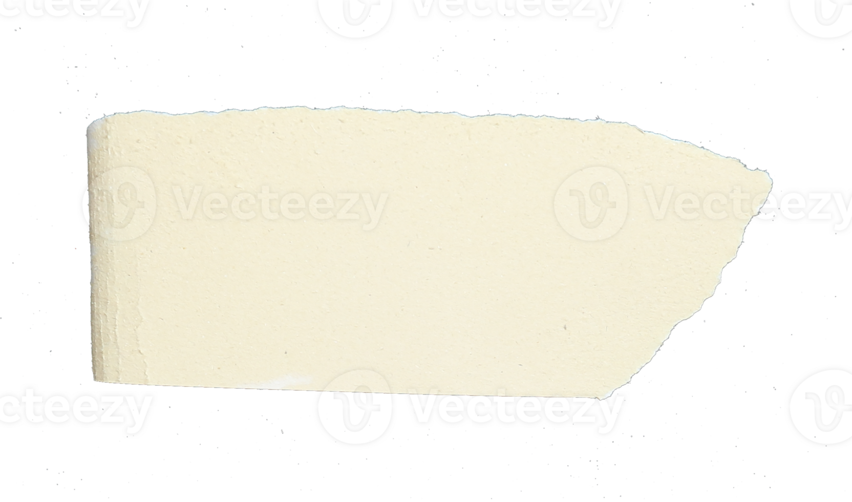 a sheet of paper torn to pieces on transparent background png file