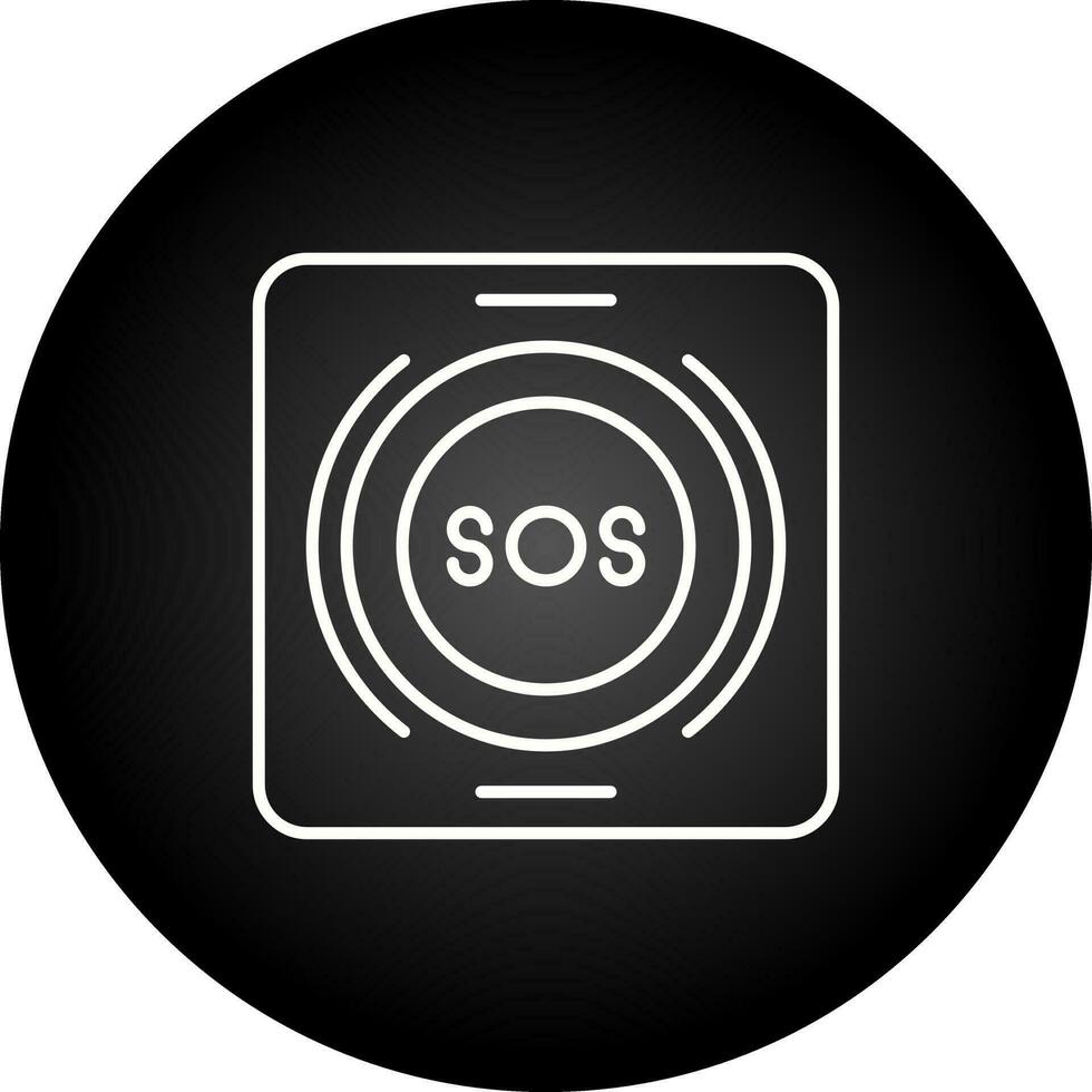 Emergency Button Vector Icon