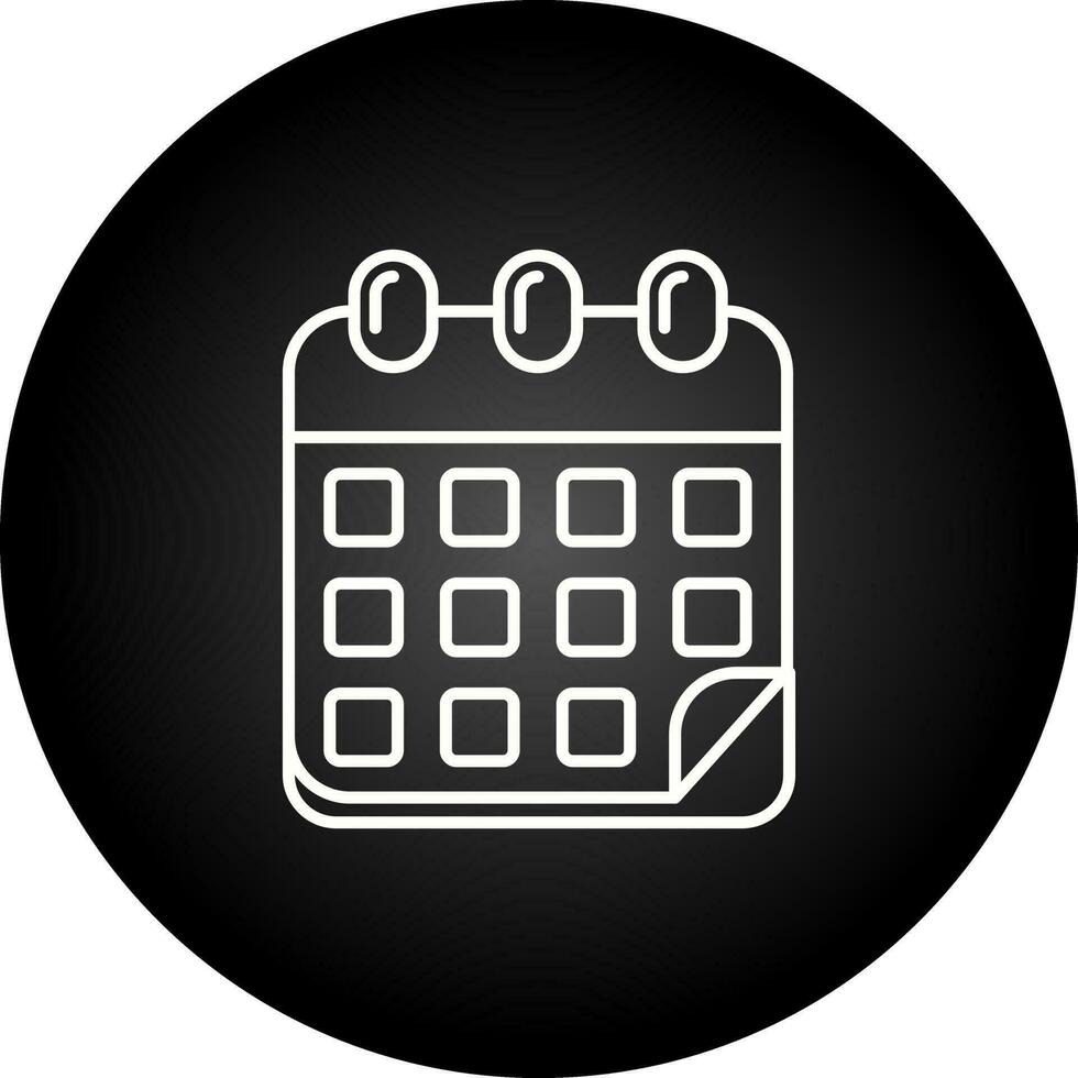 icono de vector de calendario