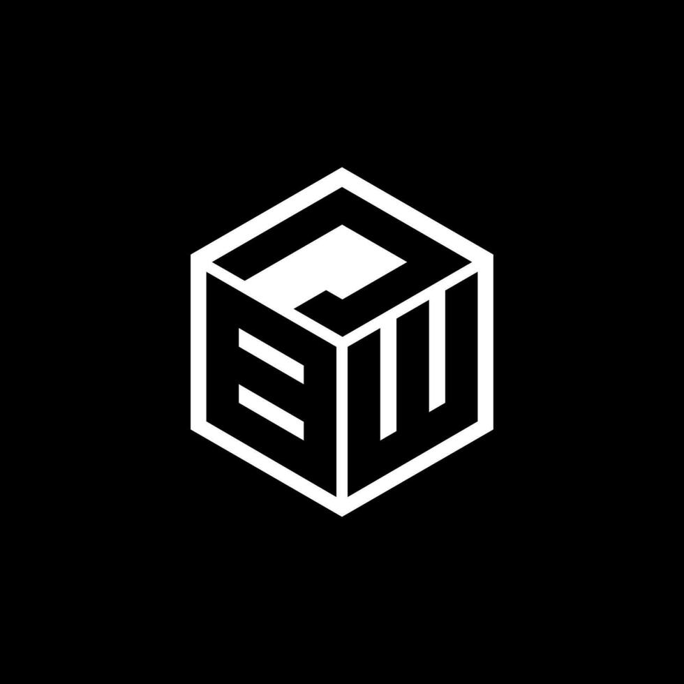 BWJ letter logo design in illustration. Vector logo, calligraphy designs for logo, Poster, Invitation, etc.
