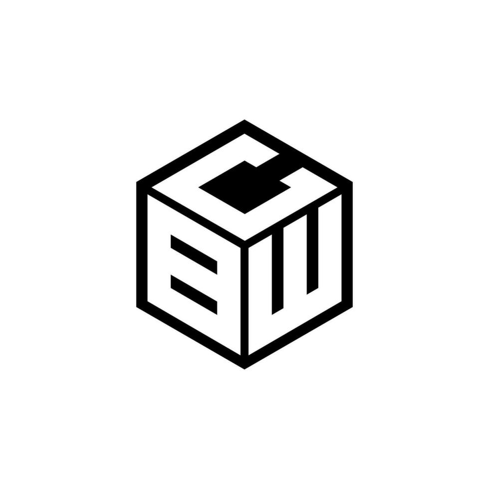 BWC letter logo design in illustration. Vector logo, calligraphy designs for logo, Poster, Invitation, etc.