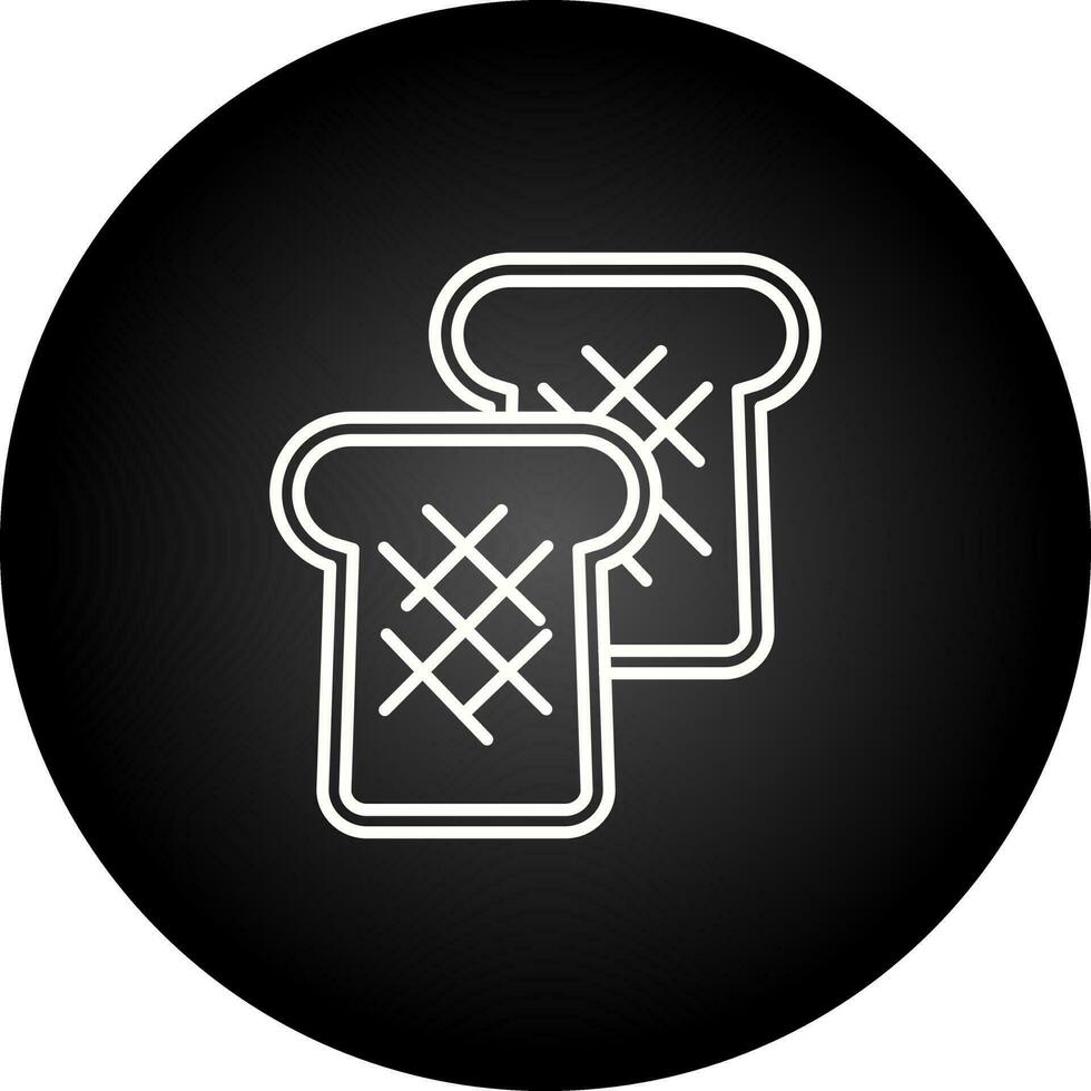 Toast Bread Vector Icon