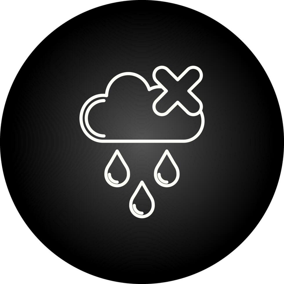 sin icono de vector de lluvia