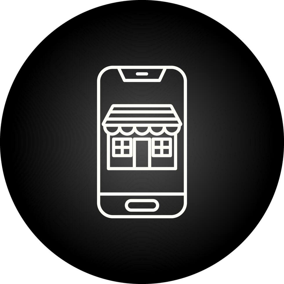 Mobile Store Vector Icon