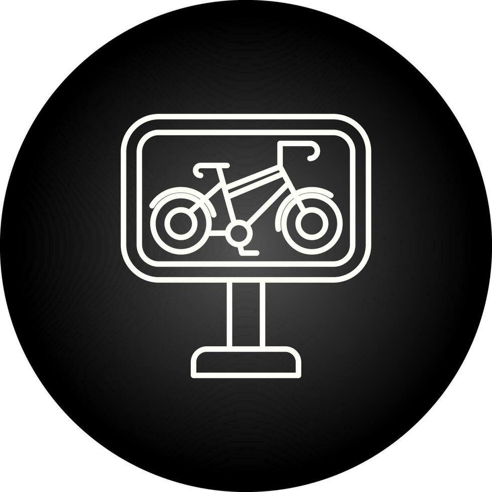 icono de vector de carril bici