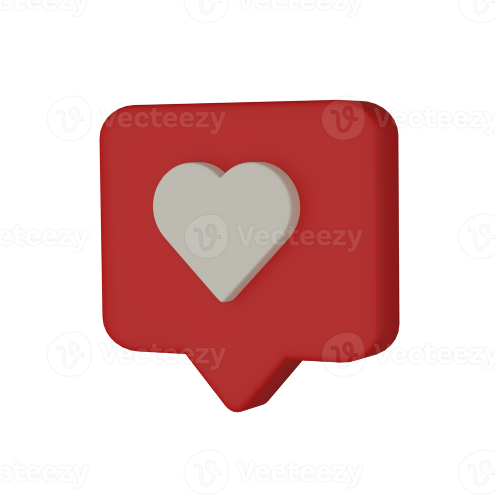3d realistic bubble with white hearts icon. png