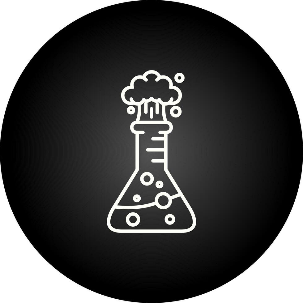 icono de vector de explosión de laboratorio