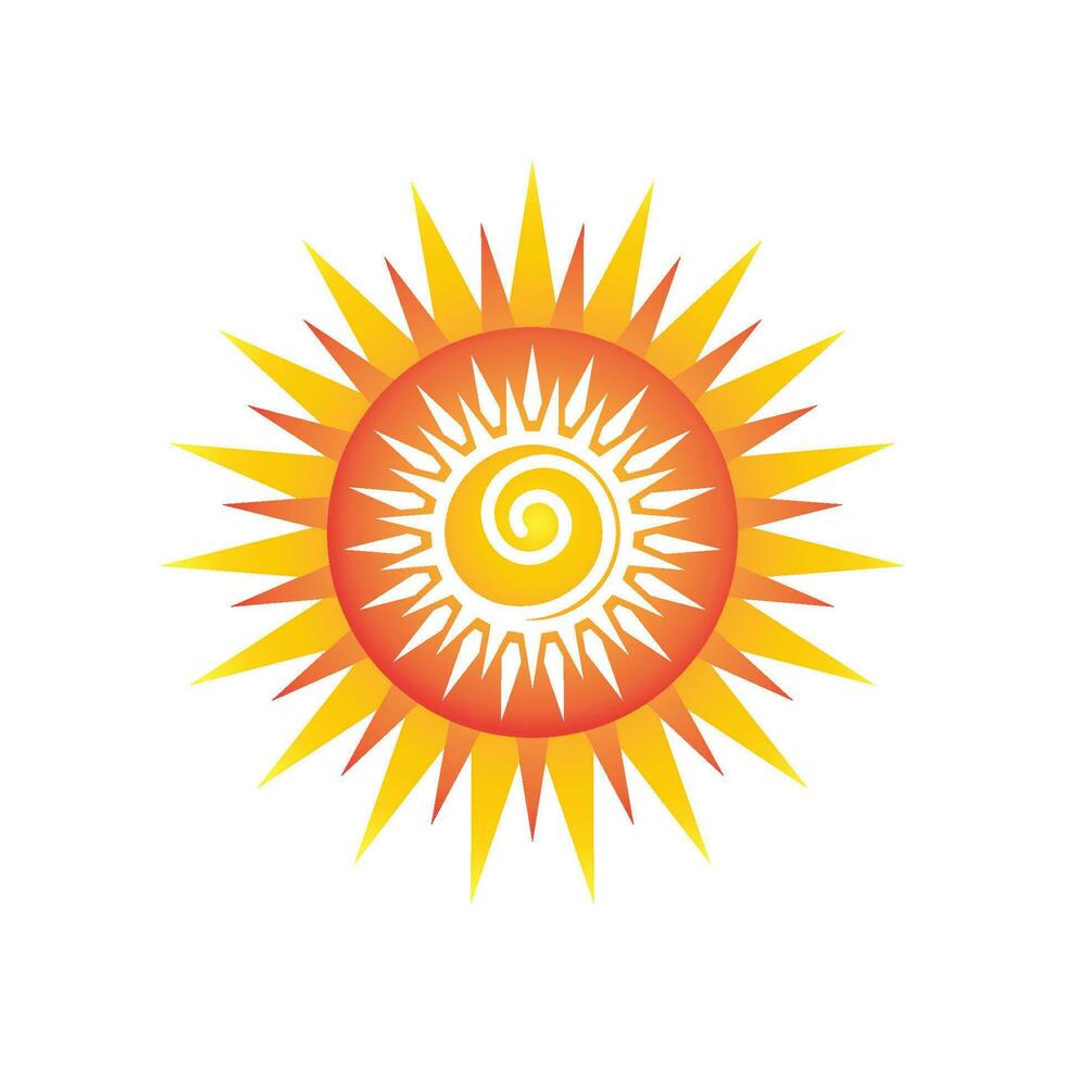 Sun vector illustration icon