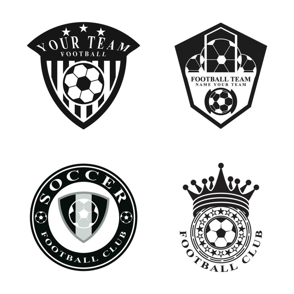 Football logo icon design and symbol vector