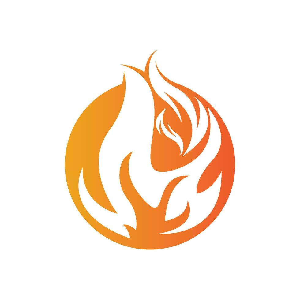 ilustración de diseño de logotipo de fuego y símbolo de fuego vector