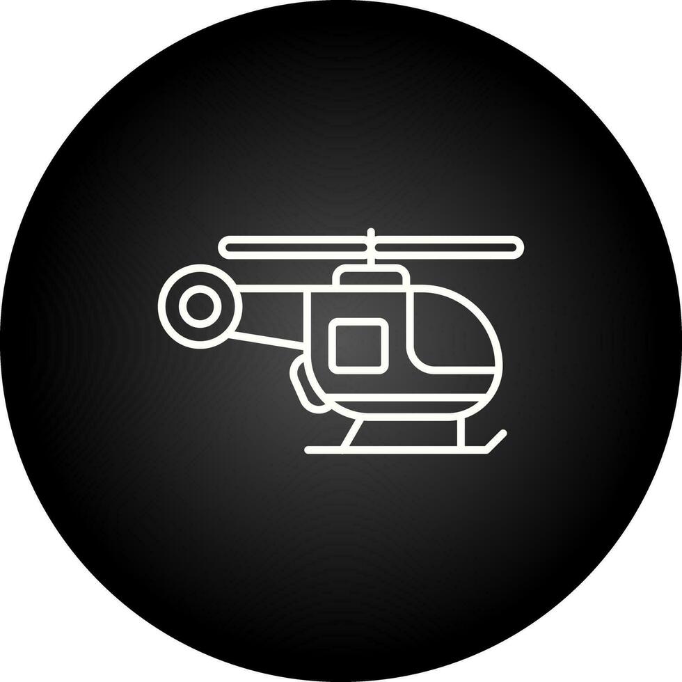 icono de vector de helicóptero