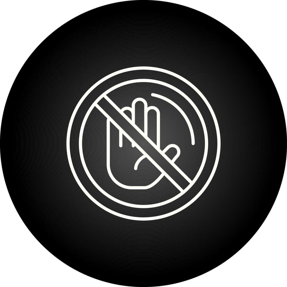 No Passing Vector Icon