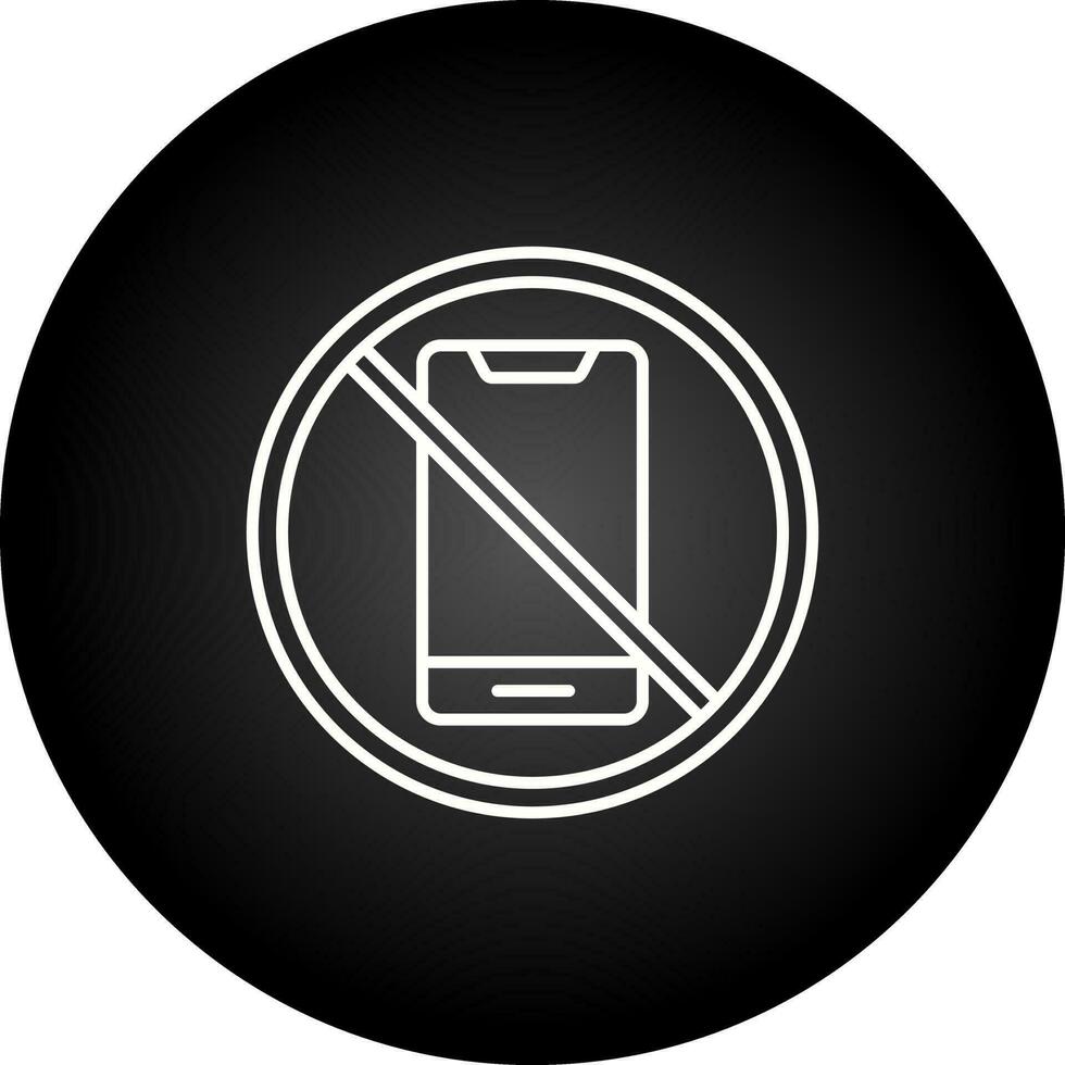 No Cell Phone Vector Icon