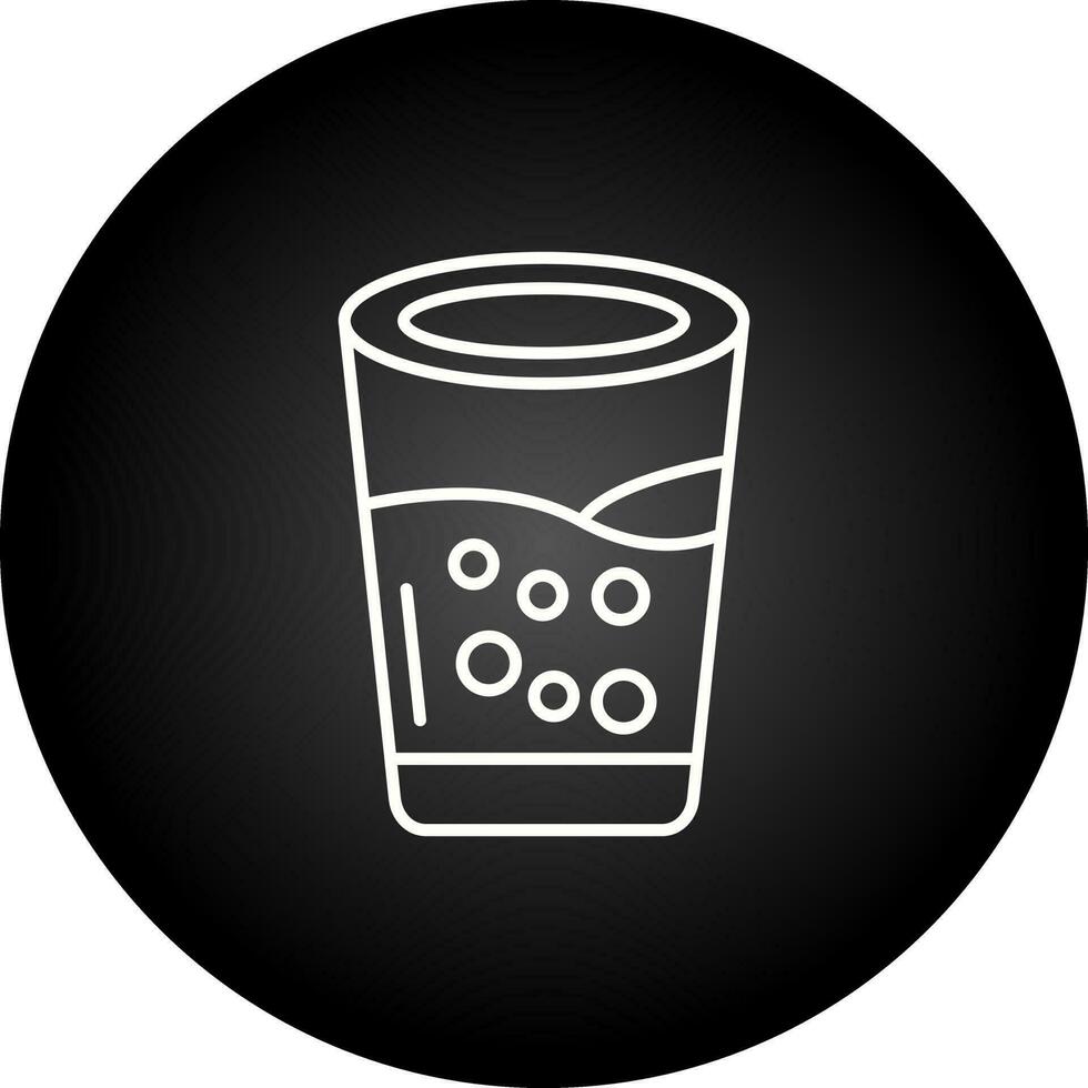 icono de vector de vaso de agua