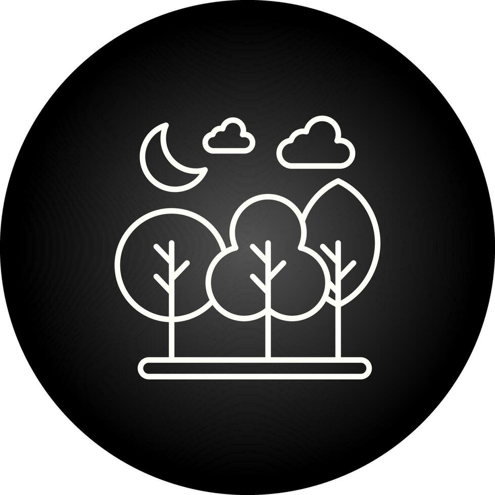 icono de vector de bosque