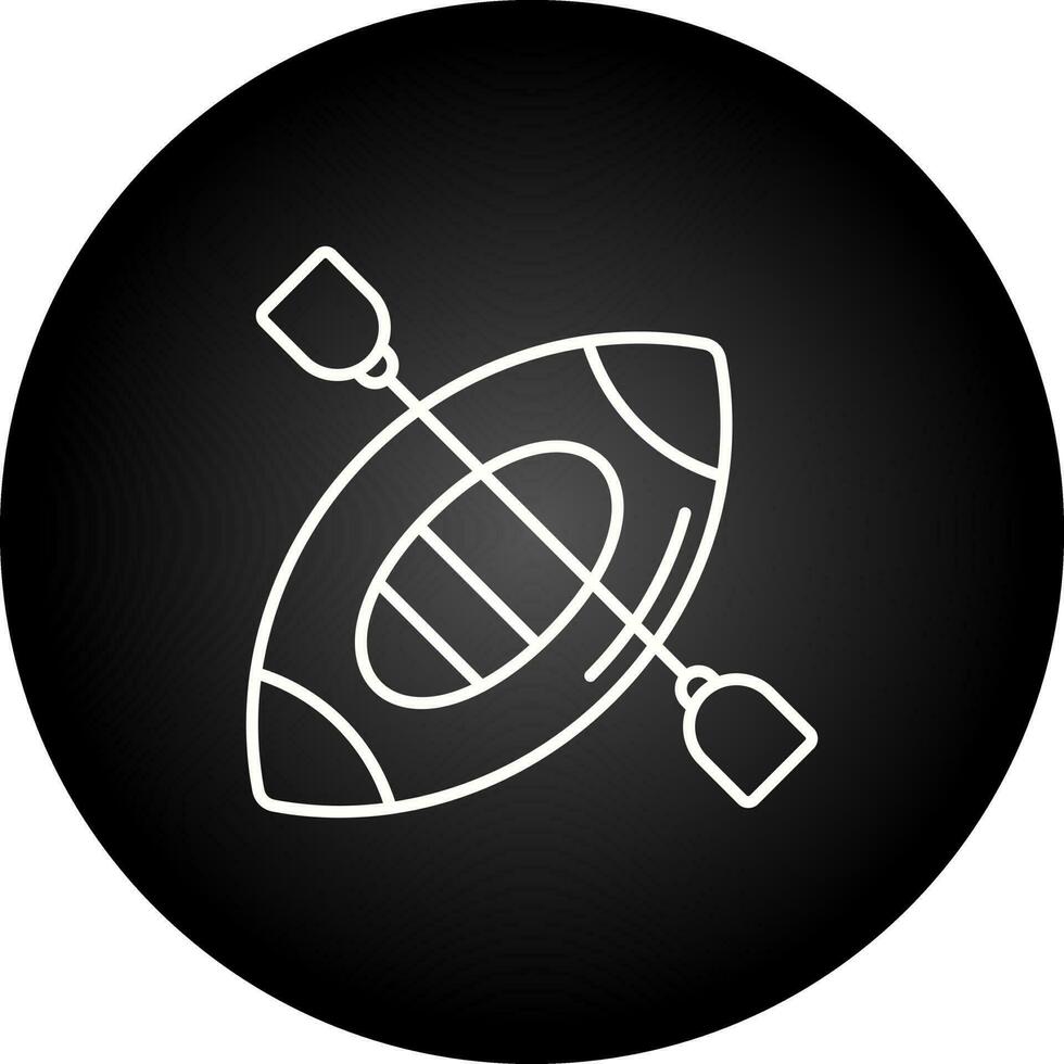 icono de vector de kayak