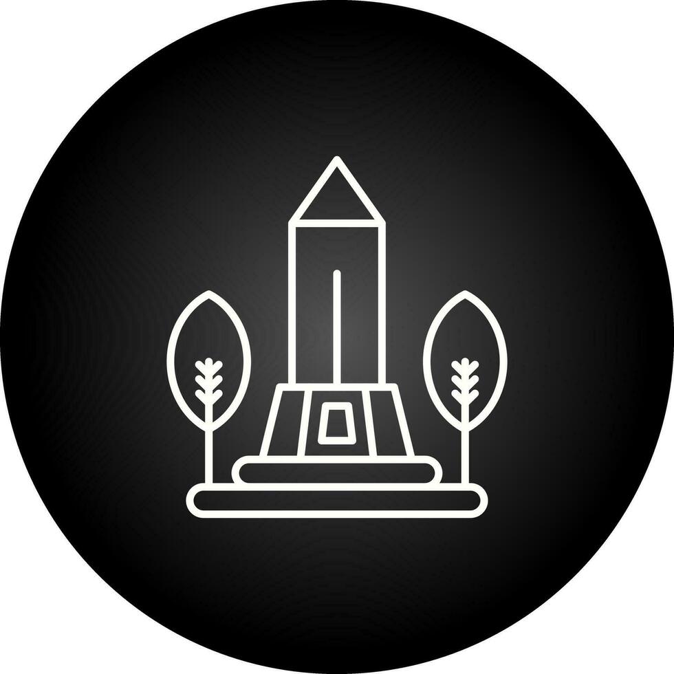 icono de vector de monumento