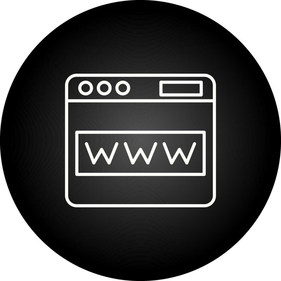 icono de vector de sitio web