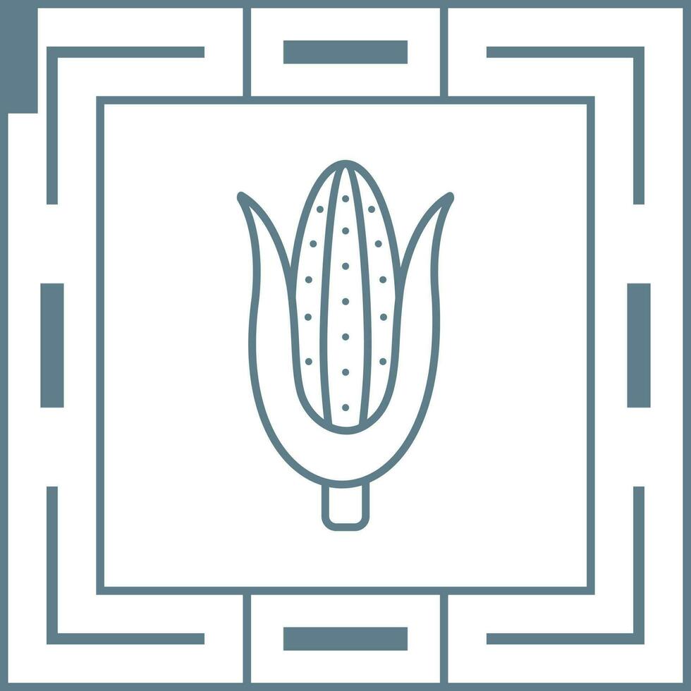 maíz único vector icono