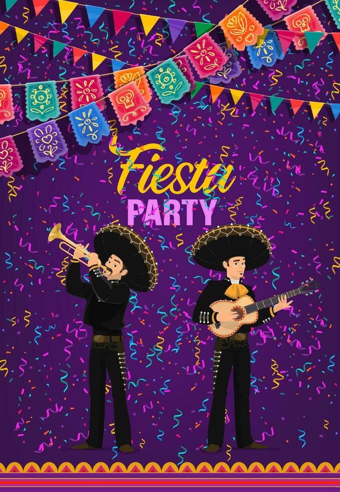 Cinco de Mayo fiesta party cartoon vector poster