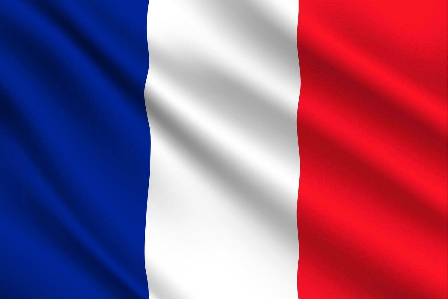French flag, France country national identity vector