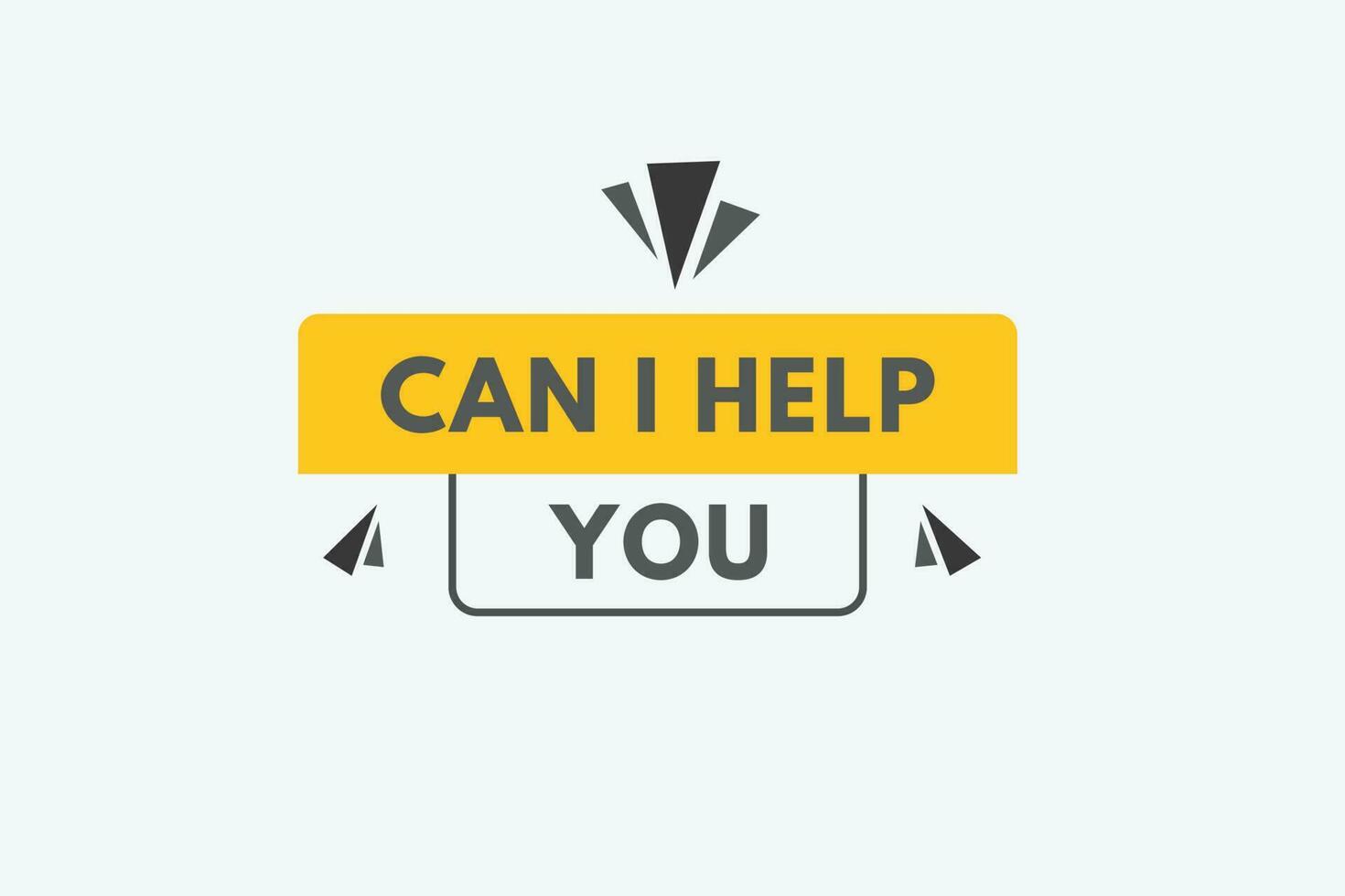 Can i help you text Button. Can i help you Sign Icon Label Sticker Web Buttons vector
