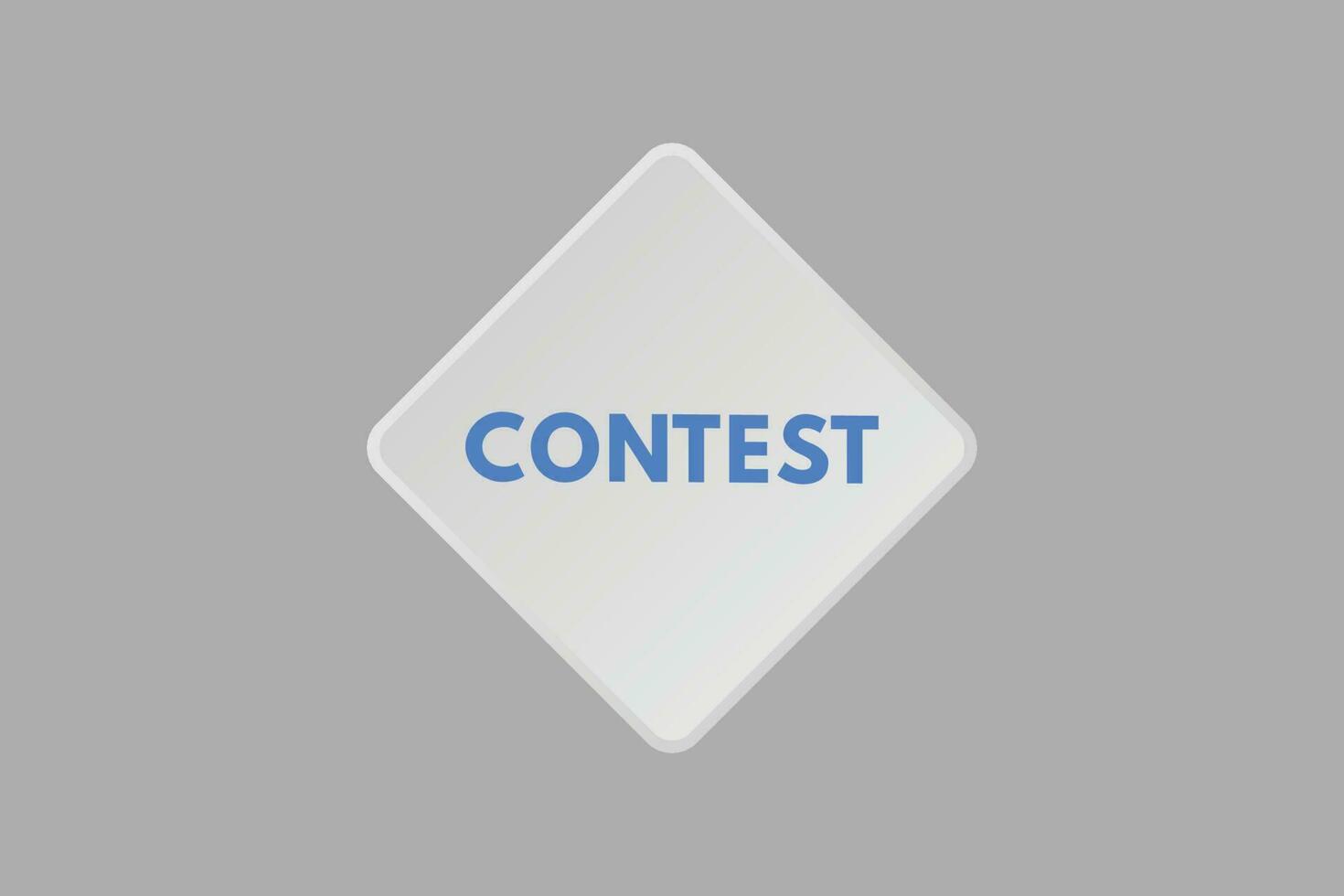 Contest text Button. Contest Sign Icon Label Sticker Web Buttons vector