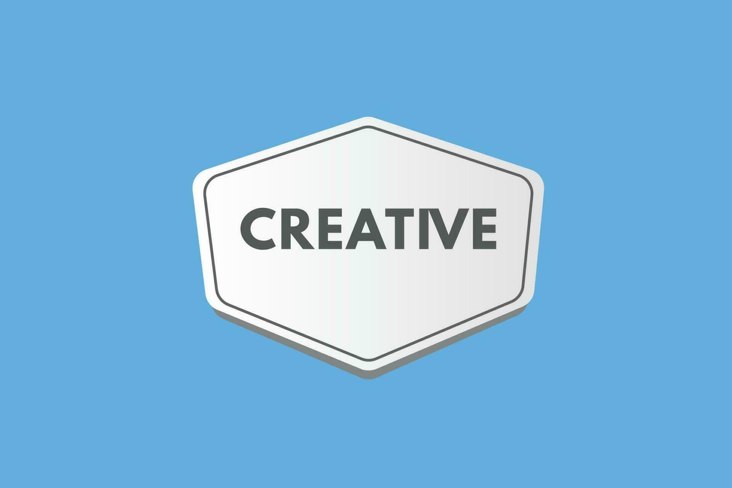 Creative text Button. Creative Sign Icon Label Sticker Web Buttons vector