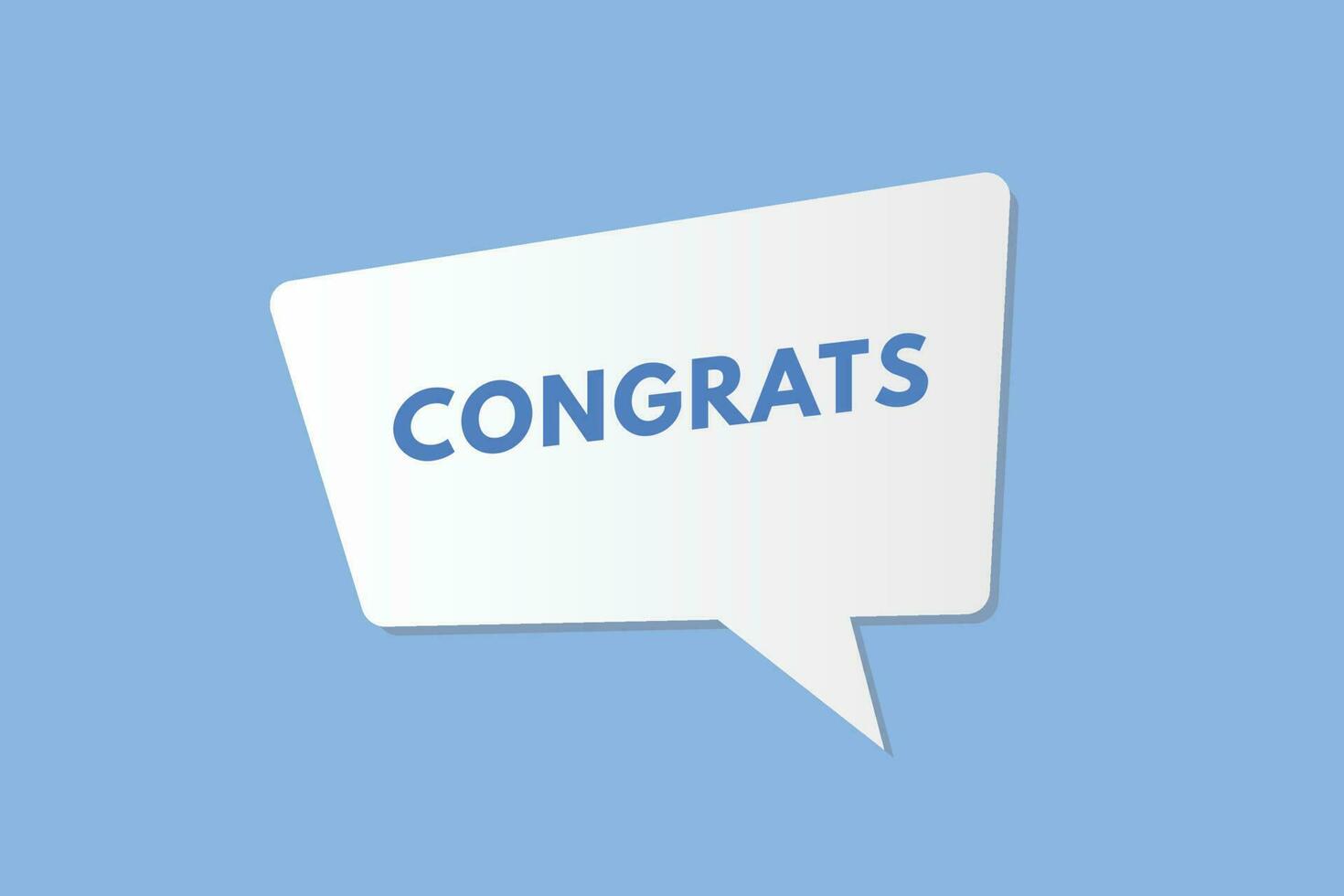 Congrats text Button. Congrats Sign Icon Label Sticker Web Buttons vector