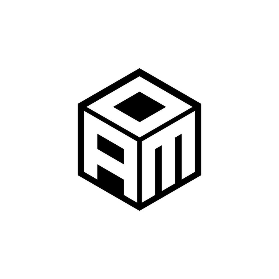 AMD letter logo design in illustration. Vector logo, calligraphy designs for logo, Poster, Invitation, etc.