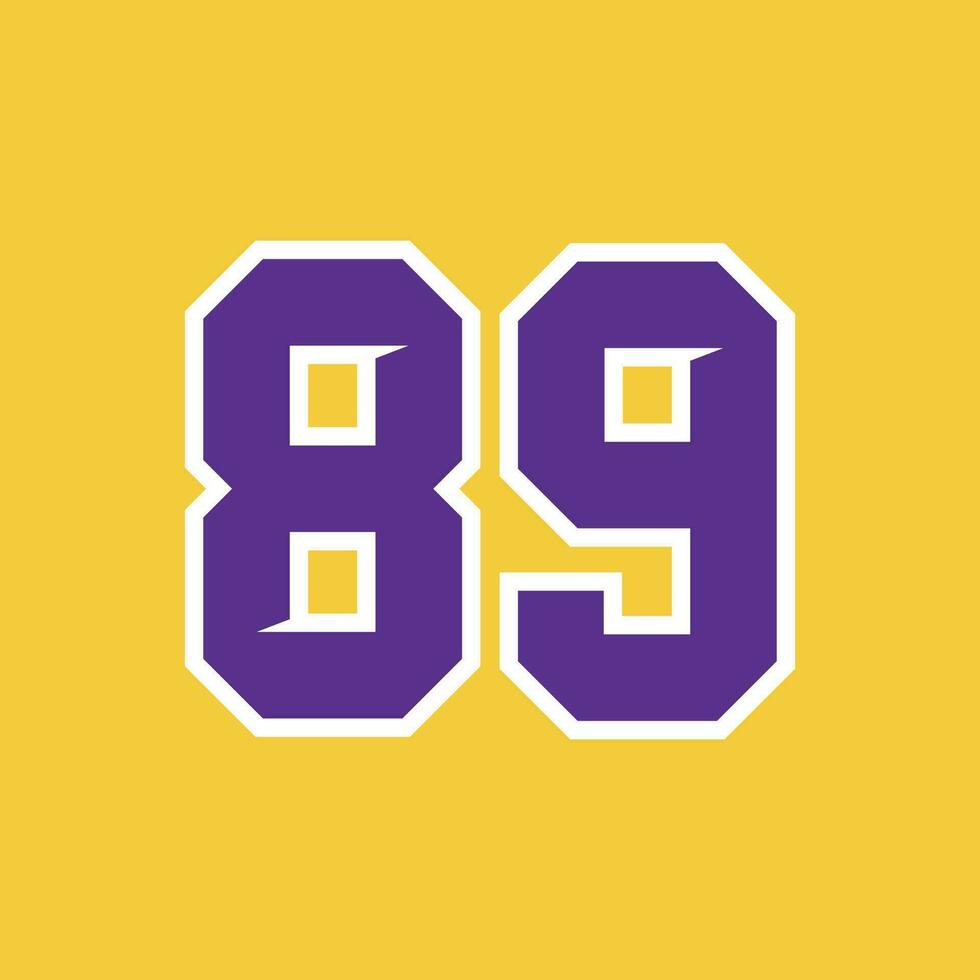 Basketball Sport Number Vector Template 89