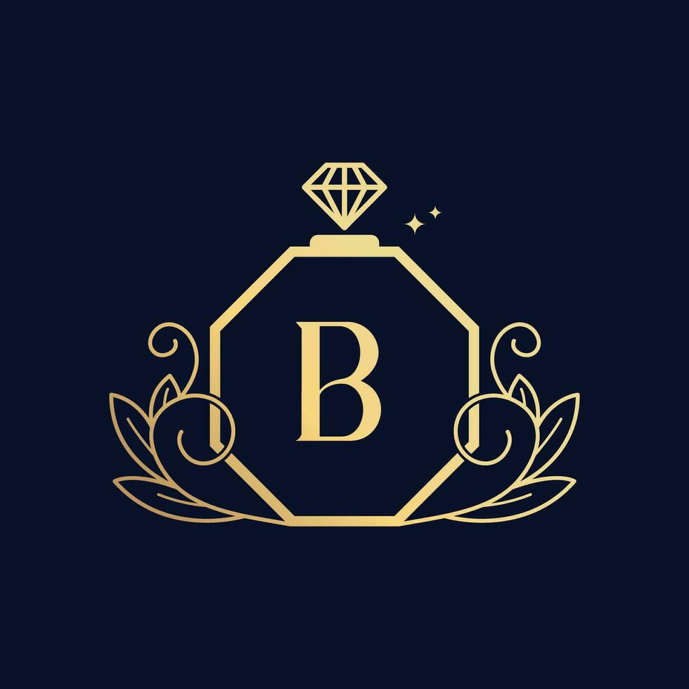 Vector Premium Luxurious Perfume Logo B