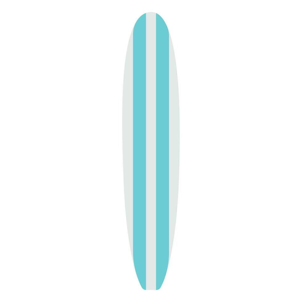 tabla de surf. plano vector ilustración