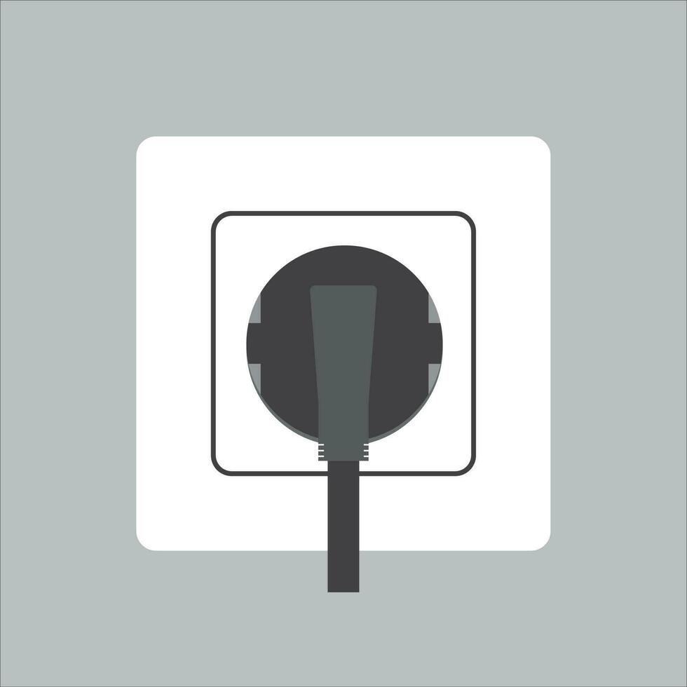 plug and socket icon, vector, illustration, symbol vector