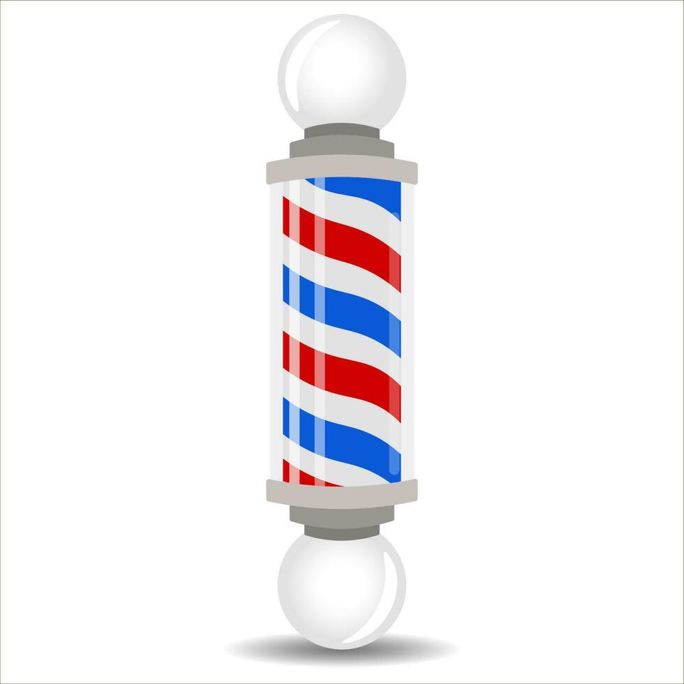 barbershop pole vector, illustration, symbol vector