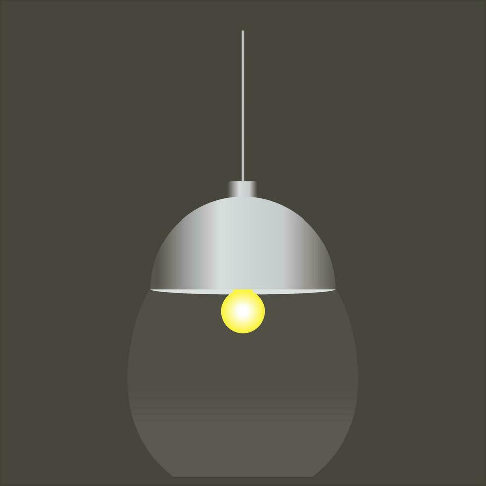 light fixture with lamp vector, illustration, symbol vector