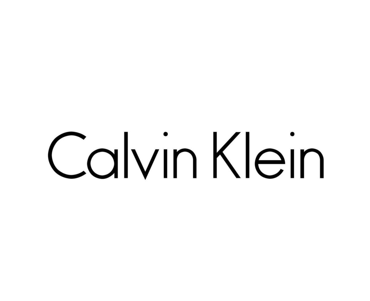 Calvin Klein Brand Clothes Fashion Black Logo Name Symbol Design Vector Illustration