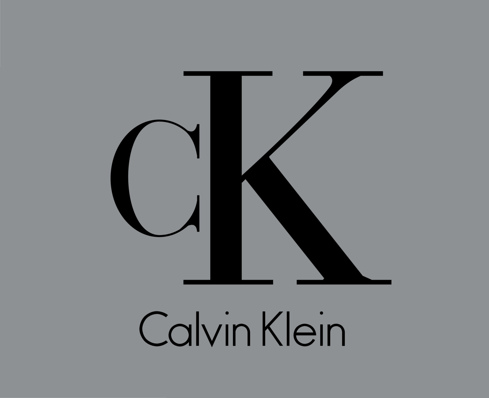 Calvin Klein Brand Clothes Symbol Logo With Name Black Design Fashion ...