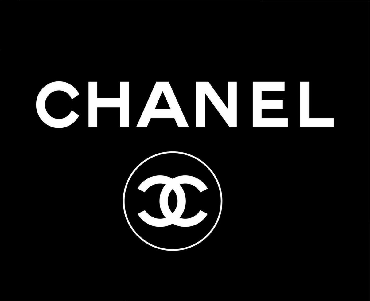 Chanel Brand Clothes Logo Symbol With Name White Design Fashion Vector ...
