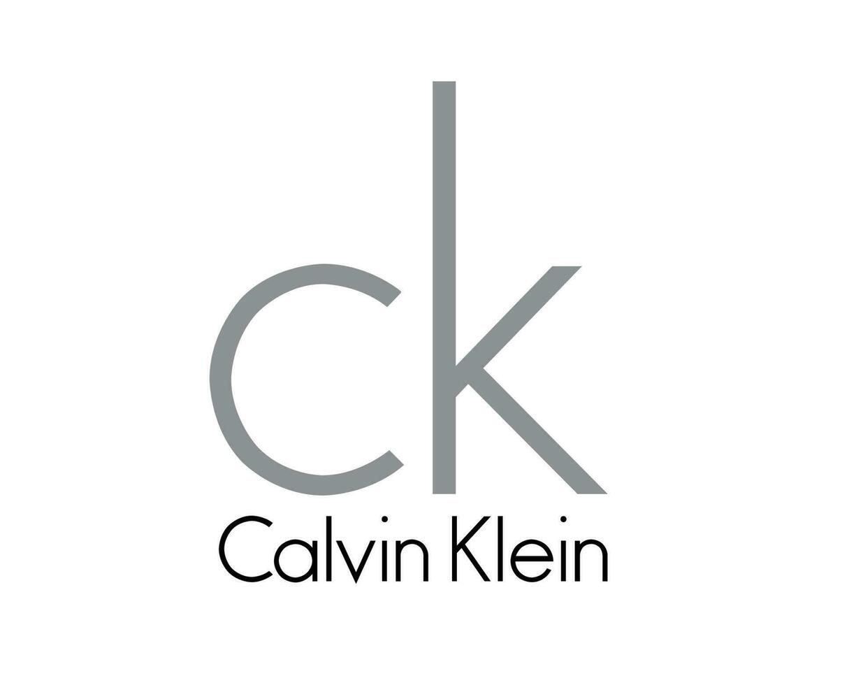 Calvin Klein Logo Symbol Brand Clothes With Name Design Fashion Vector ...