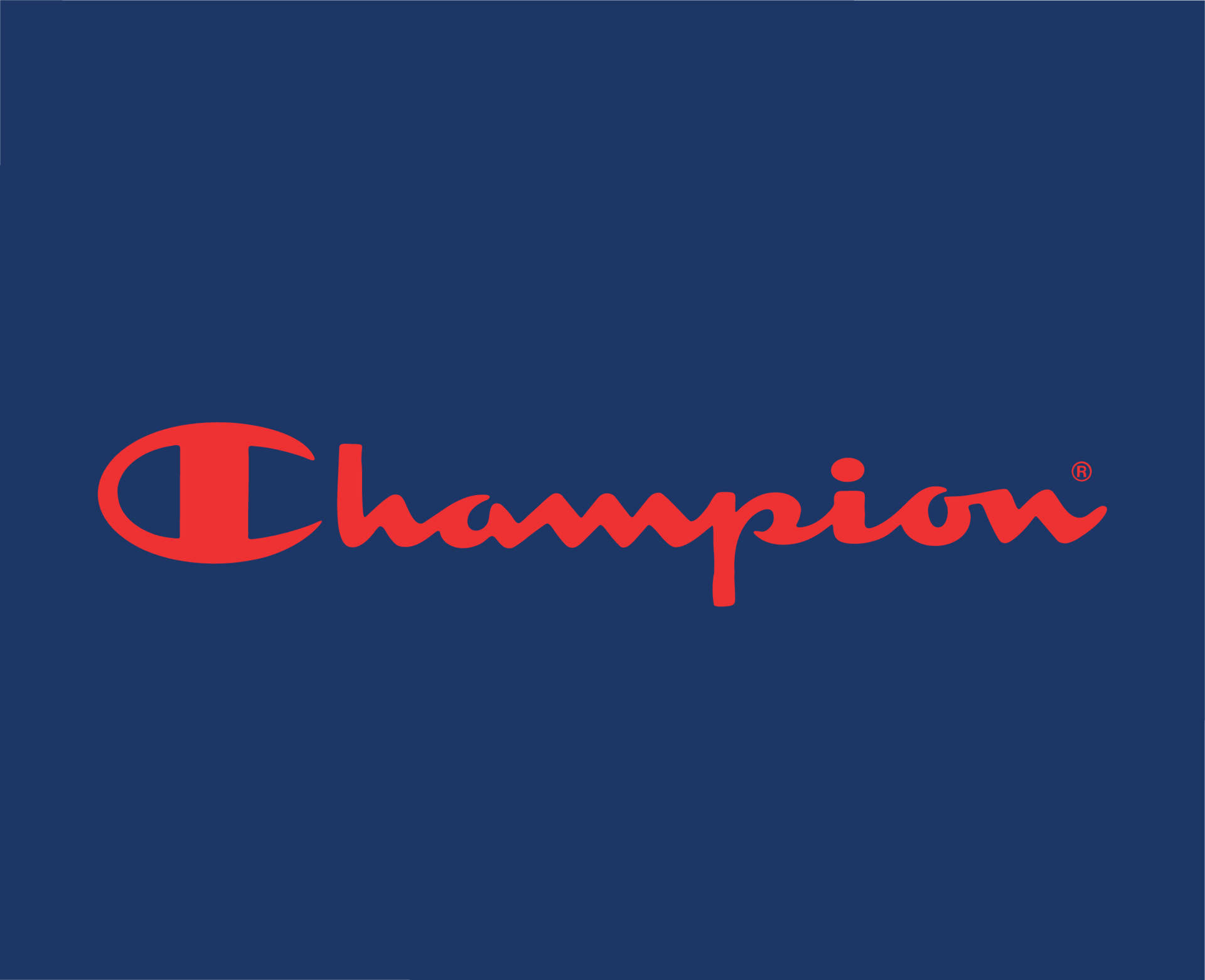 Champion Brand Clothes Name Logo Symbol Red Design Sportwear Fashion