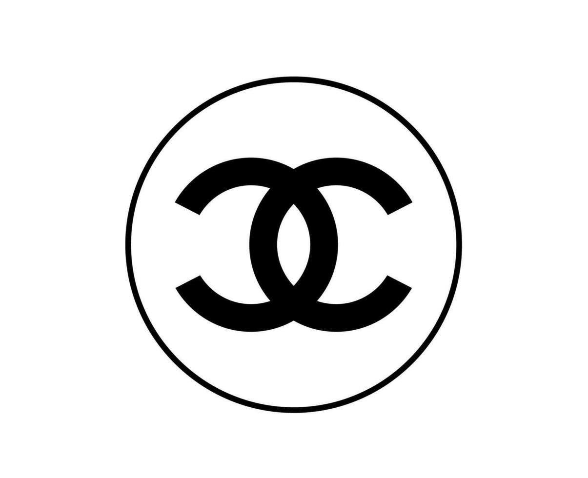 chanel marca ropa símbolo logo negro diseño Moda vector ilustración