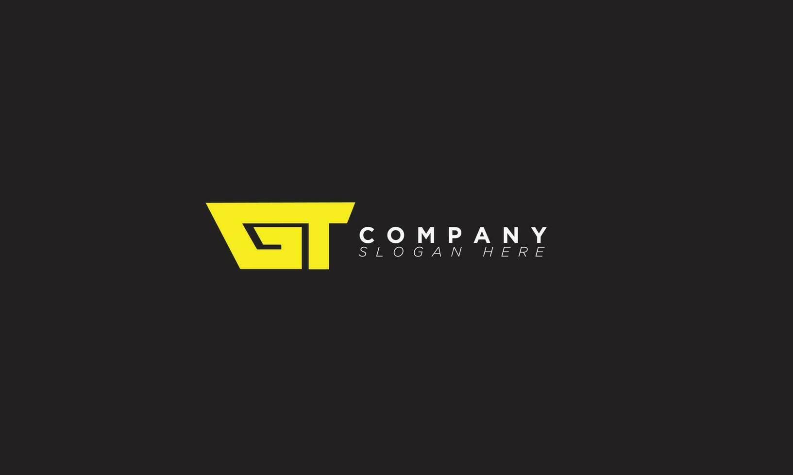 GT Alphabet letters Initials Monogram logo TG, G and T vector