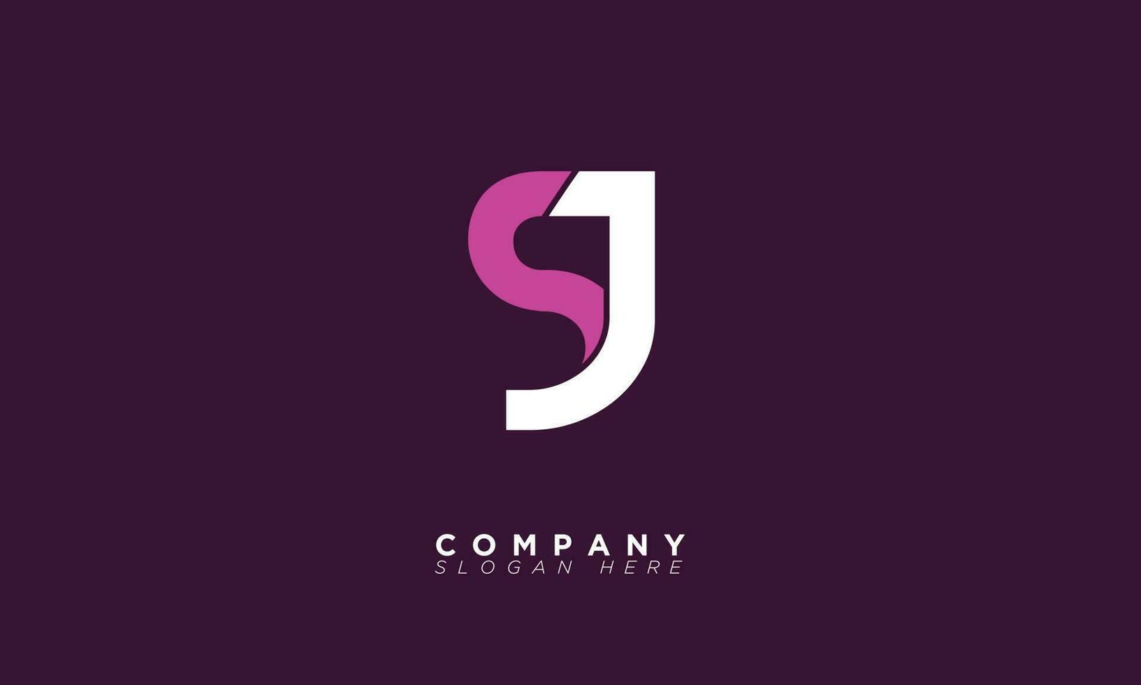 SJ Alphabet letters Initials Monogram logo JS, S and J vector
